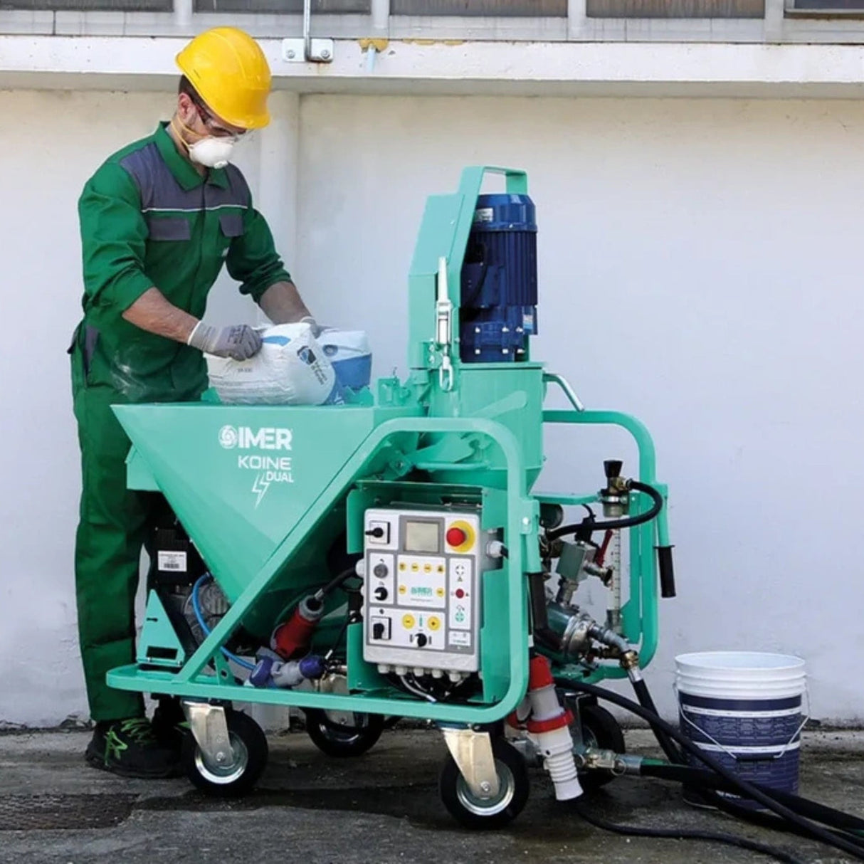 IMER Koine Dual 9 HP Continuous Mixer and Concrete Pump