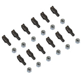 (1 Pack / 12 Pcs) Teeth and Nuts for Stump Grinder SG24; SG24PRO; SG28; SG30PRO; SG61, (SKU: 150151;150151G;150181;150181G;150182;150182G;150183;150183G;150501; 150602)