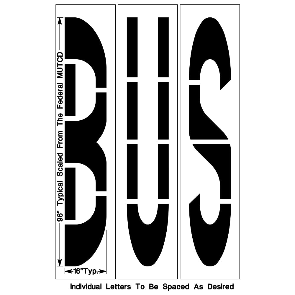 Newstripe Federal BUS Stencil