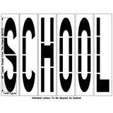 Newstripe Federal SCHOOL Stencil