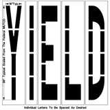 Newstripe Federal YIELD Stencil