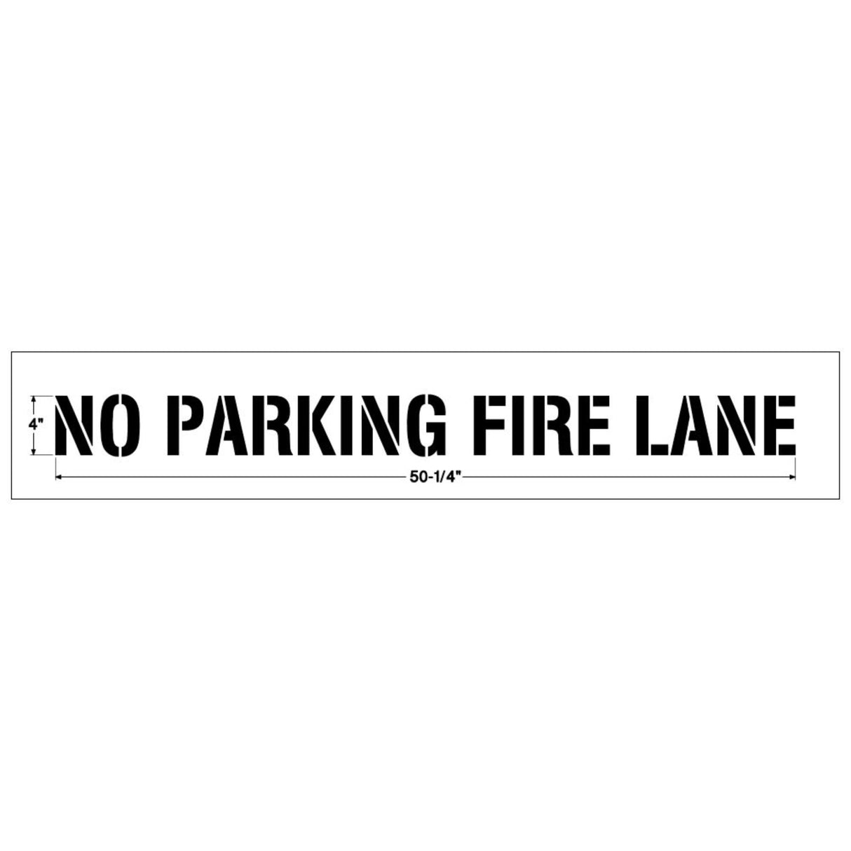 Newstripe NO PARKING FIRE LANE Combo Stencil