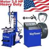Mayflower New 3.0 HP Tire Changer Wheel Changers Machine Balancer Rim Clamp Combo 560 680