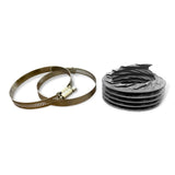 Corrugated Hose with 2 Hose Clamps (for SKU: 204002, 204003, 204004, 204006, 204007, 204008, 204010, 204011, 204012)