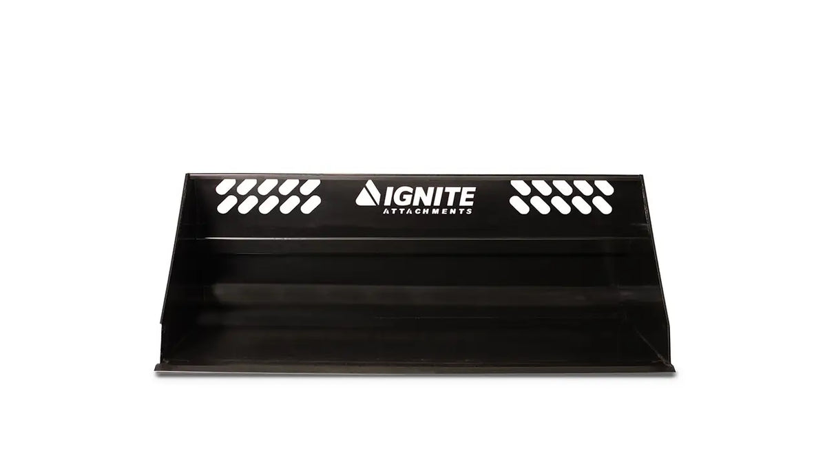Ignite Attachments 94 in Skid Steer Light Material Snow Bucket