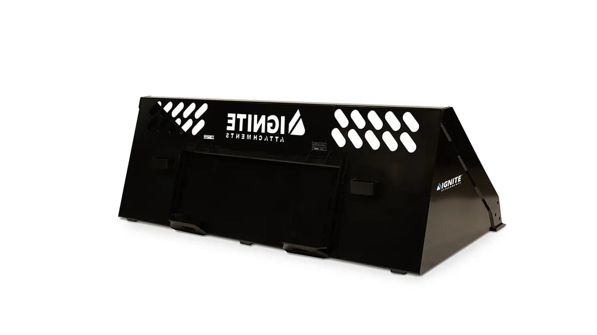 Ignite Attachments 84 in Skid Steer Light Material Snow Bucket