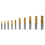 20PCS HSS END MILLS SET for SKU: 500200 | Model: VM18L SKU: 500201 | Model: VM18LD SKU: 500202 | Model: VM25L SKU: 500203 | Model: VM25LD SKU: 500204 | Model: VM32L SKU: 500205 | Model: VM32LD
