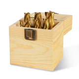 7PCS HSS END MILLS SET for SKU: 500200 | Model: VM18L SKU: 500201 | Model: VM18LD SKU: 500202 | Model: VM25L SKU: 500203 | Model: VM25LD SKU: 500204 | Model: VM32L SKU: 500205 | Model: VM32LD