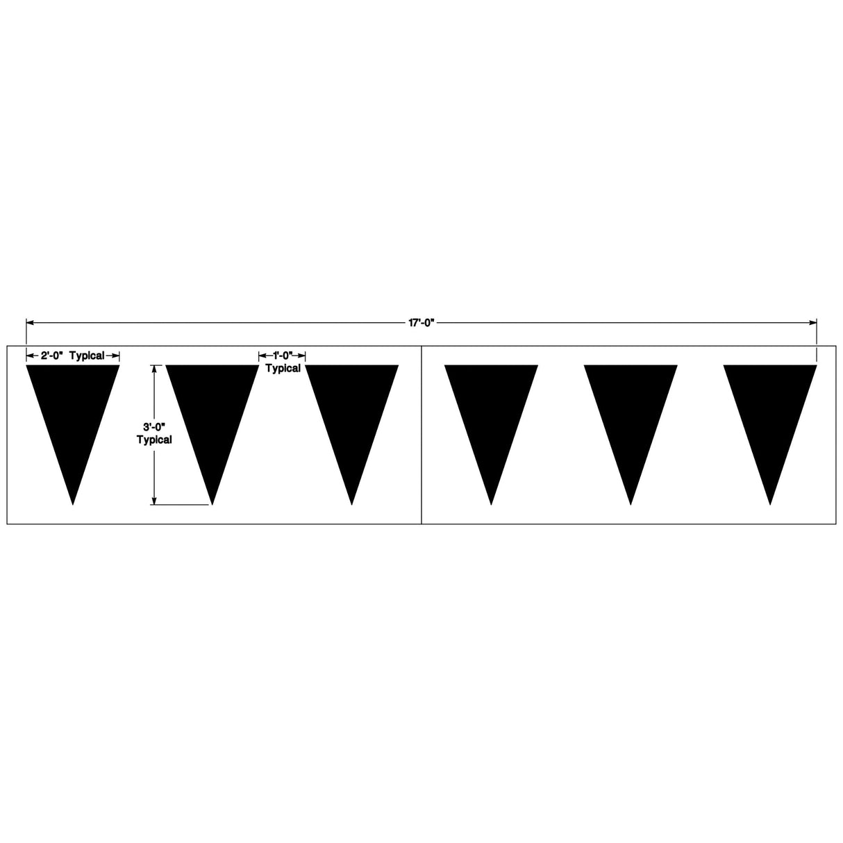 Newstripe Federal Yield Line Stencil