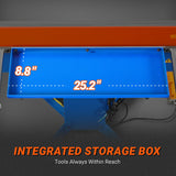 MechMaxx 48'' Industrial Magnetic Pan and BOX Heavy Duty Sheet Metal Brake 20 Gauge Capacity Shear Press Brake,  MSMB1250E