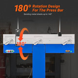 MechMaxx 48'' Industrial Magnetic Pan and BOX Heavy Duty Sheet Metal Brake 20 Gauge Capacity Shear Press Brake,  MSMB1250E
