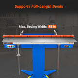 MechMaxx 48'' Industrial Magnetic Pan and BOX Heavy Duty Sheet Metal Brake 20 Gauge Capacity Shear Press Brake,  MSMB1250E