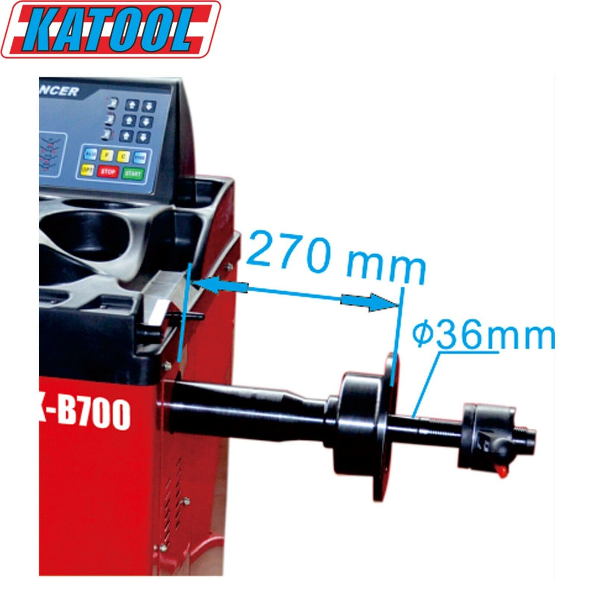 Katool KT-B700 wheel balancer detail
