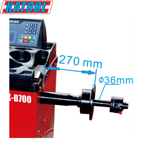 Katool KT-B700 wheel balancer detail