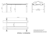 Olympic Equipment 12,000 lb Car & Truck Storage 4-Post Lift 4PHDXL-12