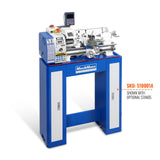 MechMaxx 1.5‘’ Spindle Bore Metal Lathe Machine with DRO 8'' x 16'' High Precision Brushless Motor Mini 1.5HP Benchtop 0-2500 RPM Variable Speed Metal Working Machine 1.5‘’ Spindle Bore Small Lathe without Stand 0831VD