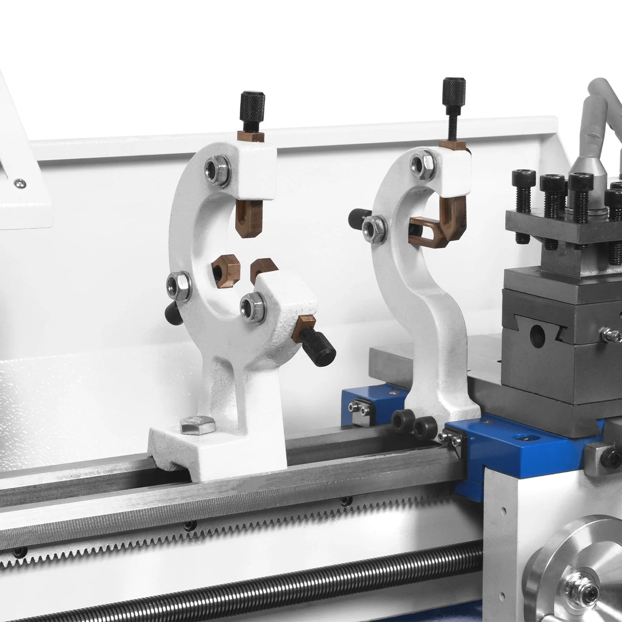 MechMaxx 1.5‘’ Spindle Bore Metal Lathe Machine 8'' x 16'' High Precision Brushless Motor Mini 1.5HP Benchtop 0-2500 RPM Variable Speed Metal Working Machine 1.5‘’ Spindle Bore Small Lathe without Stand 0831V
