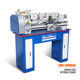 MechMaxx 1.5‘’ Spindle Bore Metal Lathe Machine 10'' x 30'' High Precision Brushless Motor Benchtop 0-2000 RPM  Variable Speed Metal Working Machine 1.5HP Small Lathe without Stand 1030V