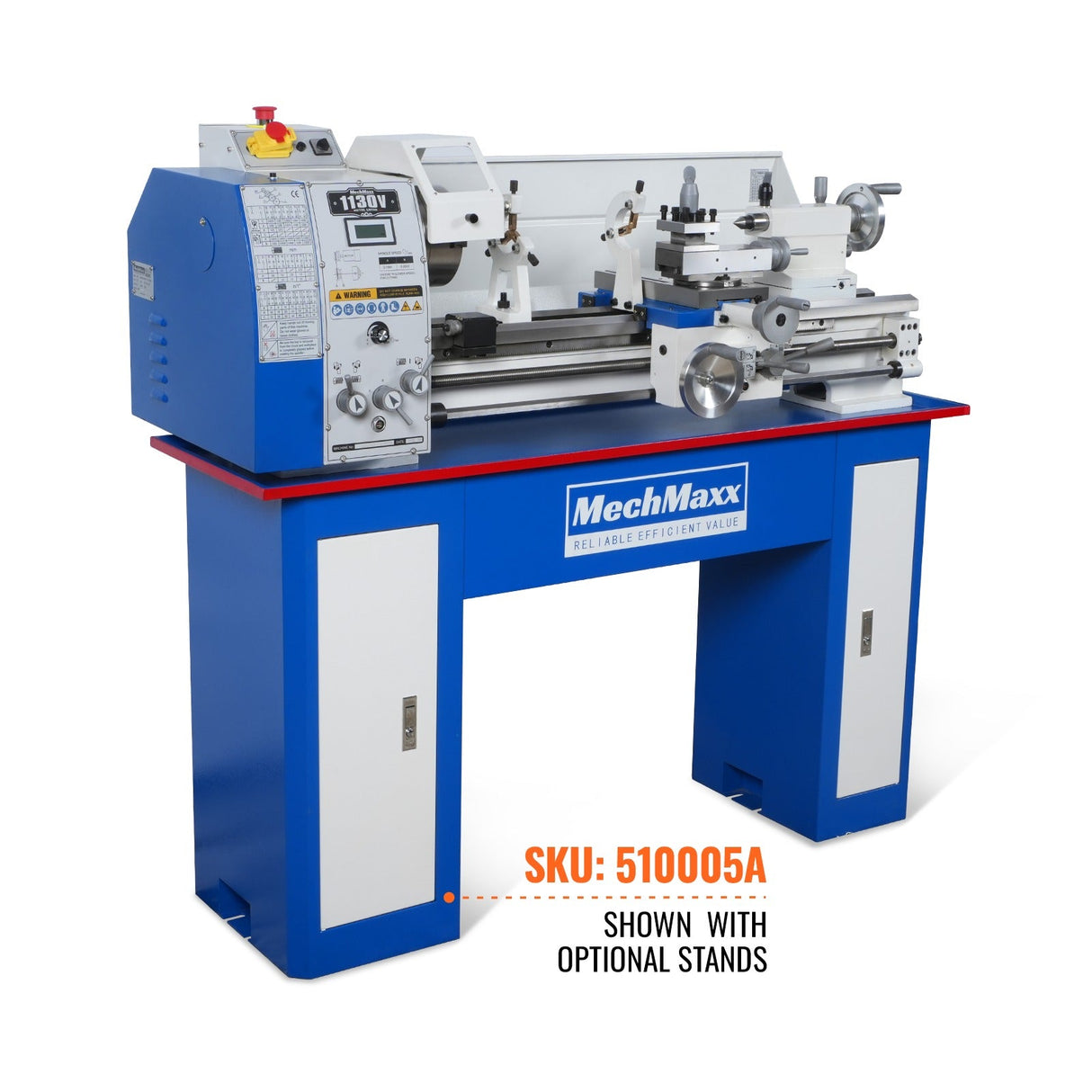 MechMaxx Metal Lathe Machine 11'' x 30'' High Precision Benchtop Brushless Motor 0-2000 RPM Variable Speed Metal Working Machine 2HP Small Lathe without Stand 1130V