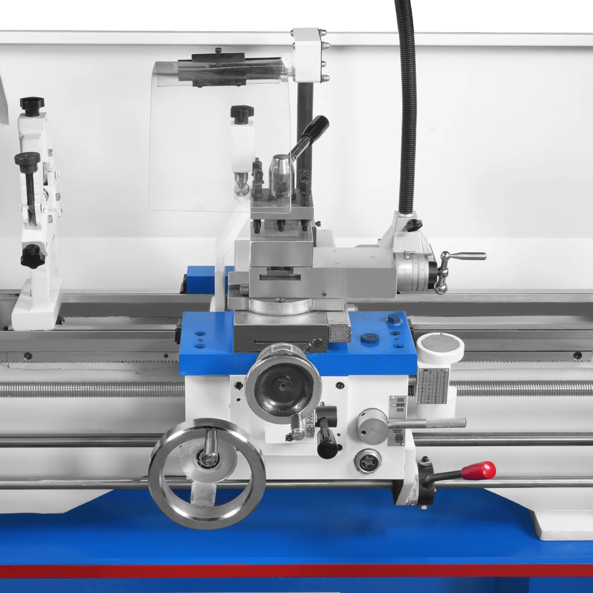 MechMaxx 13" x 37" Industrial Heavy Duty Bench Metal Lathe 1.5HP/1100W Metal Working Lathe High Precision 64-1500 RPM Variable Speed with Four-axis sliding system 1337G4