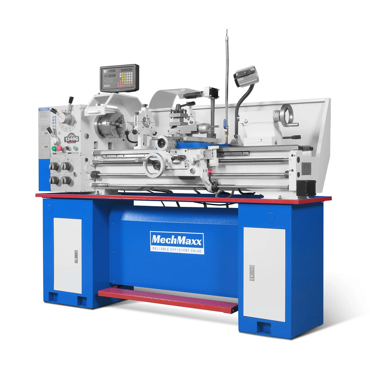 MechMaxx 13" x 40" Industrial Heavy Duty Bench Metal Lathe 2HP/1500W Metal Working Lathe High Precision 70-2000 RPM Variable Speed with Four-axis sliding system 1340G