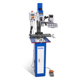 MechMaxx 6"x20'' Benchtop Mill Drill Machine with DRO Brushless Motor, Variable Speed, R8 Spindle, 1 HP, 110V, Compact Milling Drilling Tool for Garage Shop, DIY Metalworking without Stand VM18LD