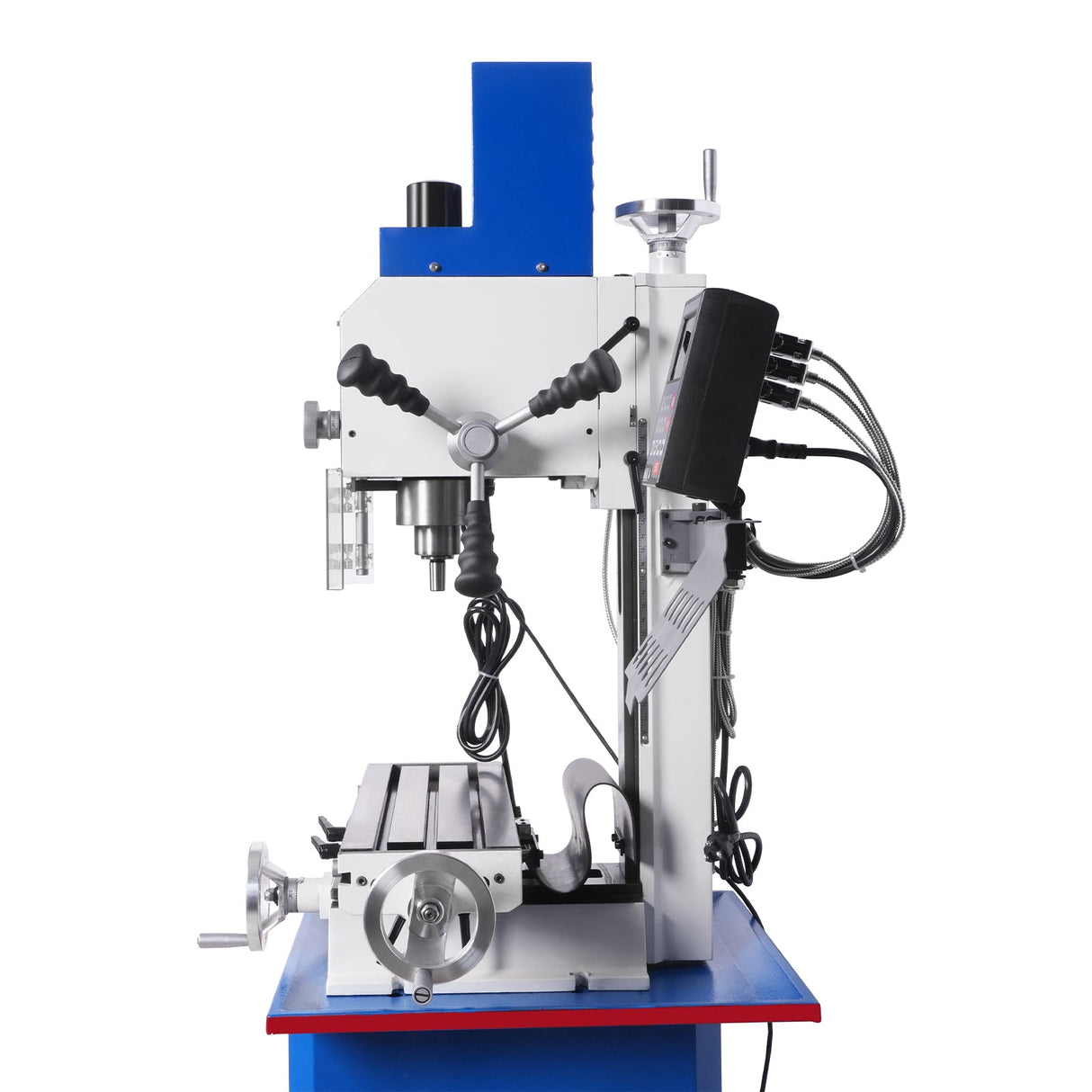 MechMaxx 6"x20'' Benchtop Mill Drill Machine with DRO Brushless Motor, Variable Speed, R8 Spindle, 1 HP, 110V, Compact Milling Drilling Tool for Garage Shop, DIY Metalworking without Stand VM18LD