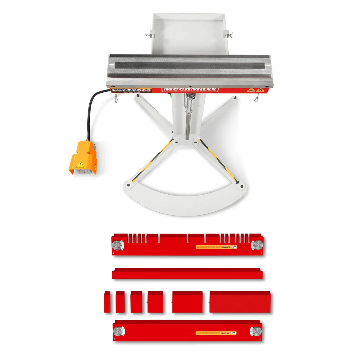 MechMaxx 24'' Industrial Magnetic Pan and BOX Heavy Duty Sheet Metal Brake 20 Gauge Capacity Shear Press Brake,  MSMB650E-R