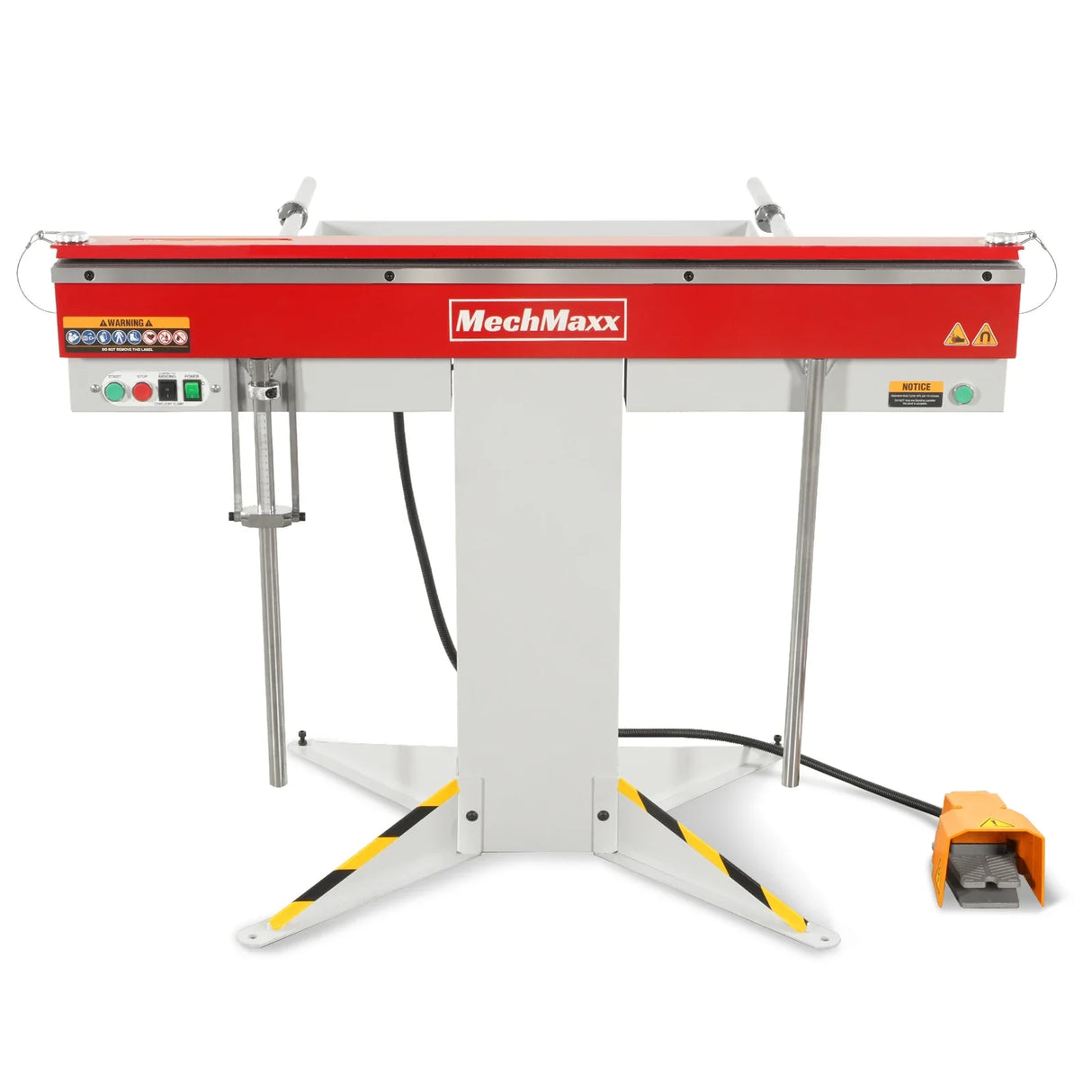 MechMaxx 48'' Industrial Magnetic Pan and BOX Heavy Duty Sheet Metal Brake 20 Gauge Capacity Shear Press Brake,  MSMB1250E-R