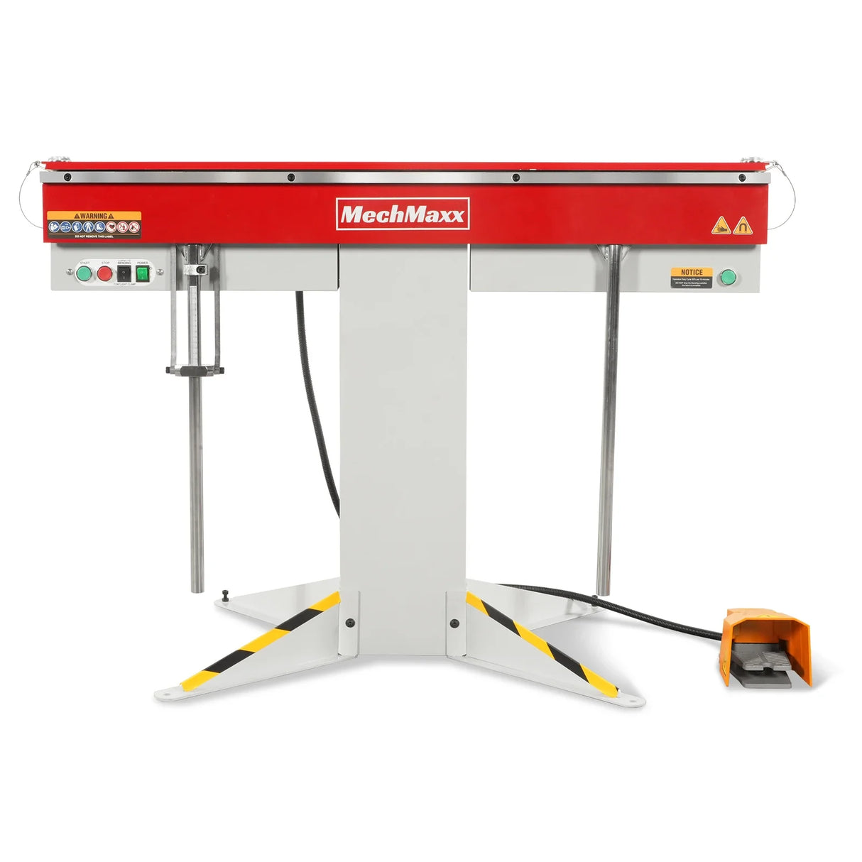 MechMaxx 48'' Industrial Magnetic Pan and BOX Heavy Duty Sheet Metal Brake 20 Gauge Capacity Shear Press Brake,  MSMB1250E-R