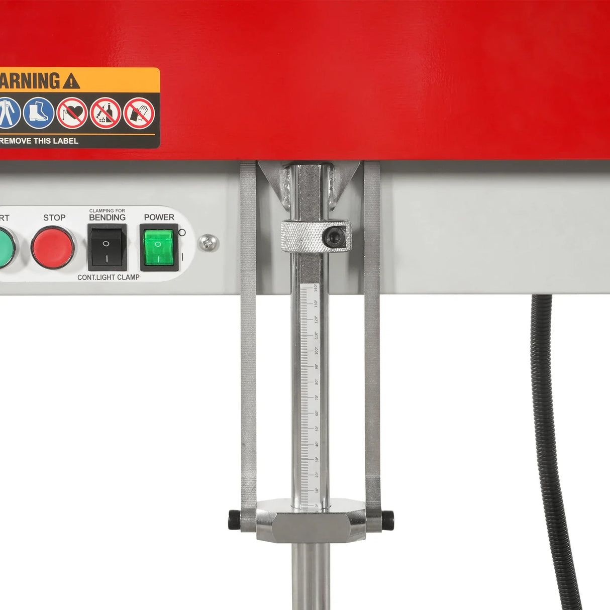 MechMaxx 48'' Industrial Magnetic Pan and BOX Heavy Duty Sheet Metal Brake 20 Gauge Capacity Shear Press Brake,  MSMB1250E-R