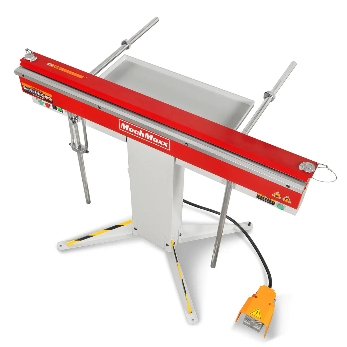 MechMaxx 48'' Industrial Magnetic Pan and BOX Heavy Duty Sheet Metal Brake 20 Gauge Capacity Shear Press Brake,  MSMB1250E-R