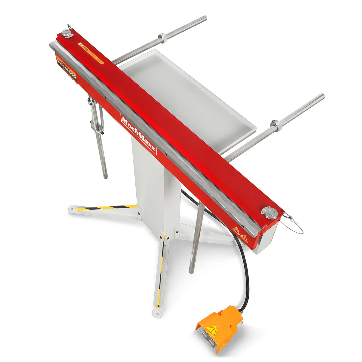 MechMaxx 48'' Industrial Magnetic Pan and BOX Heavy Duty Sheet Metal Brake 20 Gauge Capacity Shear Press Brake,  MSMB1250E-R
