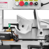 MechMaxx 7" x 12" Metal Band Saw, 1.5 HP 115V/230V Dual Voltage 4-Speed Horizontal Vertical Bandsaw with Hydraulic Downfeed, Coolant System & Adjustable Angle Cutting for Steel, Aluminum, Pipe & Structural Metal BS-712N