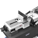 MechMaxx 7" x 12" Metal Band Saw, 1.5 HP 115V/230V Dual Voltage 4-Speed Horizontal Vertical Bandsaw with Hydraulic Downfeed, Coolant System & Adjustable Angle Cutting for Steel, Aluminum, Pipe & Structural Metal BS-712N