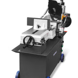 MechMaxx 7" x 12" Metal Band Saw, 1.5 HP 115V/230V Dual Voltage 4-Speed Horizontal Vertical Bandsaw with Hydraulic Downfeed, Coolant System & Adjustable Angle Cutting for Steel, Aluminum, Pipe & Structural Metal BS-712N