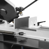 MechMaxx 7" x 12" Metal Band Saw, 1.5 HP 115V/230V Dual Voltage 4-Speed Horizontal Vertical Bandsaw with Hydraulic Downfeed, Coolant System & Adjustable Angle Cutting for Steel, Aluminum, Pipe & Structural Metal BS-712N
