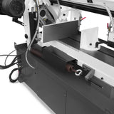 MechMaxx Metal Cutting Band Saw, 10" Round / 18"x5" Rectangular Capacity, 2HP 1.5kW Motor, 4-Speed (35-114 MPM), Horizontal Bandsaw with 0-45° Swivel, Hydraulic Downfeed, 230V 1PH 60Hz, Industrial Grade for Steel, Aluminum & Alloys BS-1018B