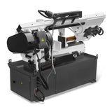 MechMaxx Metal Cutting Band Saw, 10" Round / 18"x5" Rectangular Capacity, 2HP 1.5kW Motor, 4-Speed (35-114 MPM), Horizontal Bandsaw with 0-45° Swivel, Hydraulic Downfeed, 230V 1PH 60Hz, Industrial Grade for Steel, Aluminum & Alloys BS-1018B