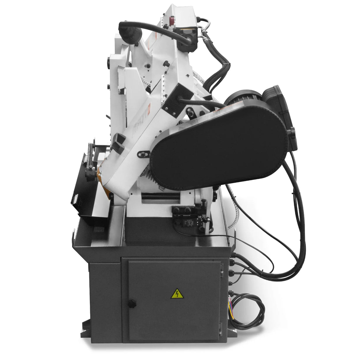 MechMaxx Metal Cutting Band Saw, 10" Round / 18"x5" Rectangular Capacity, 2HP 1.5kW Motor, 4-Speed (35-114 MPM), Horizontal Bandsaw with 0-45° Swivel, Hydraulic Downfeed, 230V 1PH 60Hz, Industrial Grade for Steel, Aluminum & Alloys BS-1018B