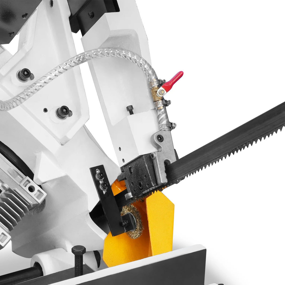 MechMaxx Metal Cutting Band Saw, 10" Round / 18"x5" Rectangular Capacity, 2HP 1.5kW Motor, 4-Speed (35-114 MPM), Horizontal Bandsaw with 0-45° Swivel, Hydraulic Downfeed, 230V 1PH 60Hz, Industrial Grade for Steel, Aluminum & Alloys BS-1018B