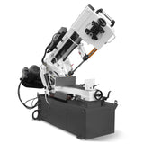 MechMaxx Metal Cutting Band Saw, 10" Round / 18"x5" Rectangular Capacity, 2HP 1.5kW Motor, 4-Speed (35-114 MPM), Horizontal Bandsaw with 0-45° Swivel, Hydraulic Downfeed, 230V 1PH 60Hz, Industrial Grade for Steel, Aluminum & Alloys BS-1018B