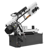 MechMaxx Metal Cutting Band Saw, 10" Round / 18"x5" Rectangular Capacity, 2HP 1.5kW Motor, 4-Speed (35-114 MPM), Horizontal Bandsaw with 0-45° Swivel, Hydraulic Downfeed, 230V 1PH 60Hz, Industrial Grade for Steel, Aluminum & Alloys BS-1018B