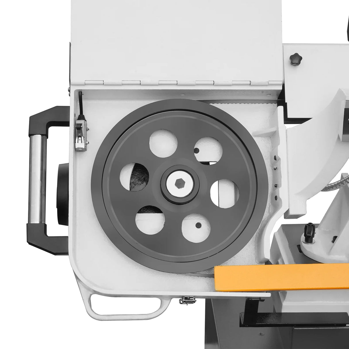 MechMaxx Metal Cutting Band Saw, 10" Round / 18"x5" Rectangular Capacity, 2HP 1.5kW Motor, 4-Speed (35-114 MPM), Horizontal Bandsaw with 0-45° Swivel, Hydraulic Downfeed, 230V 1PH 60Hz, Industrial Grade for Steel, Aluminum & Alloys BS-1018B