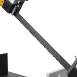 MechMaxx Metal Cutting Band Saw, 10" Round / 18"x5" Rectangular Capacity, 2HP 1.5kW Motor, 4-Speed (35-114 MPM), Horizontal Bandsaw with 0-45° Swivel, Hydraulic Downfeed, 230V 1PH 60Hz, Industrial Grade for Steel, Aluminum & Alloys BS-1018B
