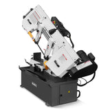 MechMaxx Metal Cutting Band Saw, 10" Round / 18"x5" Rectangular Capacity, 2HP 1.5kW Motor, 4-Speed (35-114 MPM), Horizontal Bandsaw with 0-45° Swivel, Hydraulic Downfeed, 230V 1PH 60Hz, Industrial Grade for Steel, Aluminum & Alloys BS-1018B