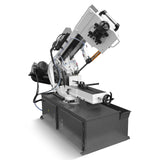 MechMaxx Metal Cutting Band Saw 10 Inch Horizontal Bandsaw 2HP 220V 60Hz 1PH 0‑45° Mitering Hydraulic Down Feed Built‑in Coolant System for Steel Aluminum Alloy Metal Fabrication BS-1018R