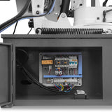 MechMaxx Metal Cutting Band Saw 10 Inch Horizontal Bandsaw 2HP 220V 60Hz 1PH 0‑45° Mitering Hydraulic Down Feed Built‑in Coolant System for Steel Aluminum Alloy Metal Fabrication BS-1018R