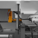 MechMaxx 8 Inch 7-7/8" x 7-7/8" Capacity Double Column Horizontal Metal Cutting Band Saw, Vertical Lifting, Gearbox Driven Two-Speed Motor, Hydraulic Feed, Manual Clamping, Coolant System Industrial Bandsaw GH4220