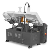 MechMaxx 8 Inch 7-7/8" x 7-7/8" Capacity Double Column Horizontal Metal Cutting Band Saw, Vertical Lifting, Gearbox Driven Two-Speed Motor, Hydraulic Feed, Manual Clamping, Coolant System Industrial Bandsaw GH4220